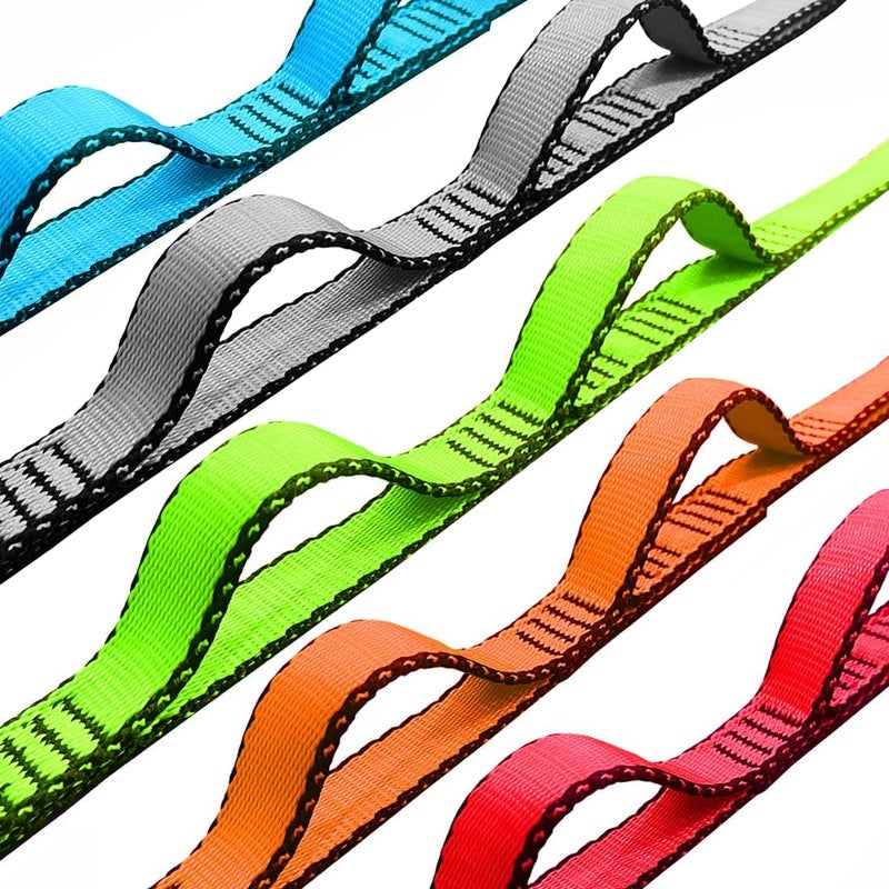 CAPARK 53 Inches Nylon Daisy Chains Rope Climbing Lanyard Straps Looped Strong Slings 23 kN Aerial Yoga Webbing - Image 2